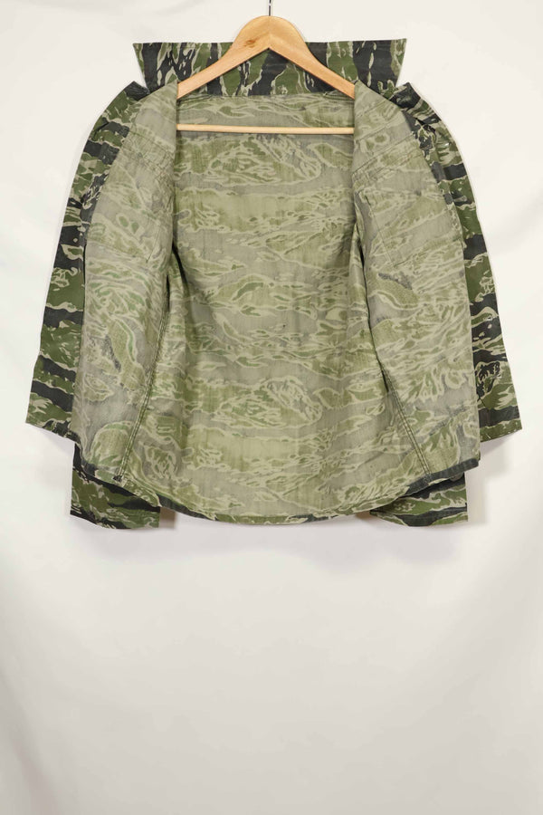 1960s Tiger Stripe Shirt CIDG Pattern Special Forces Patch Used