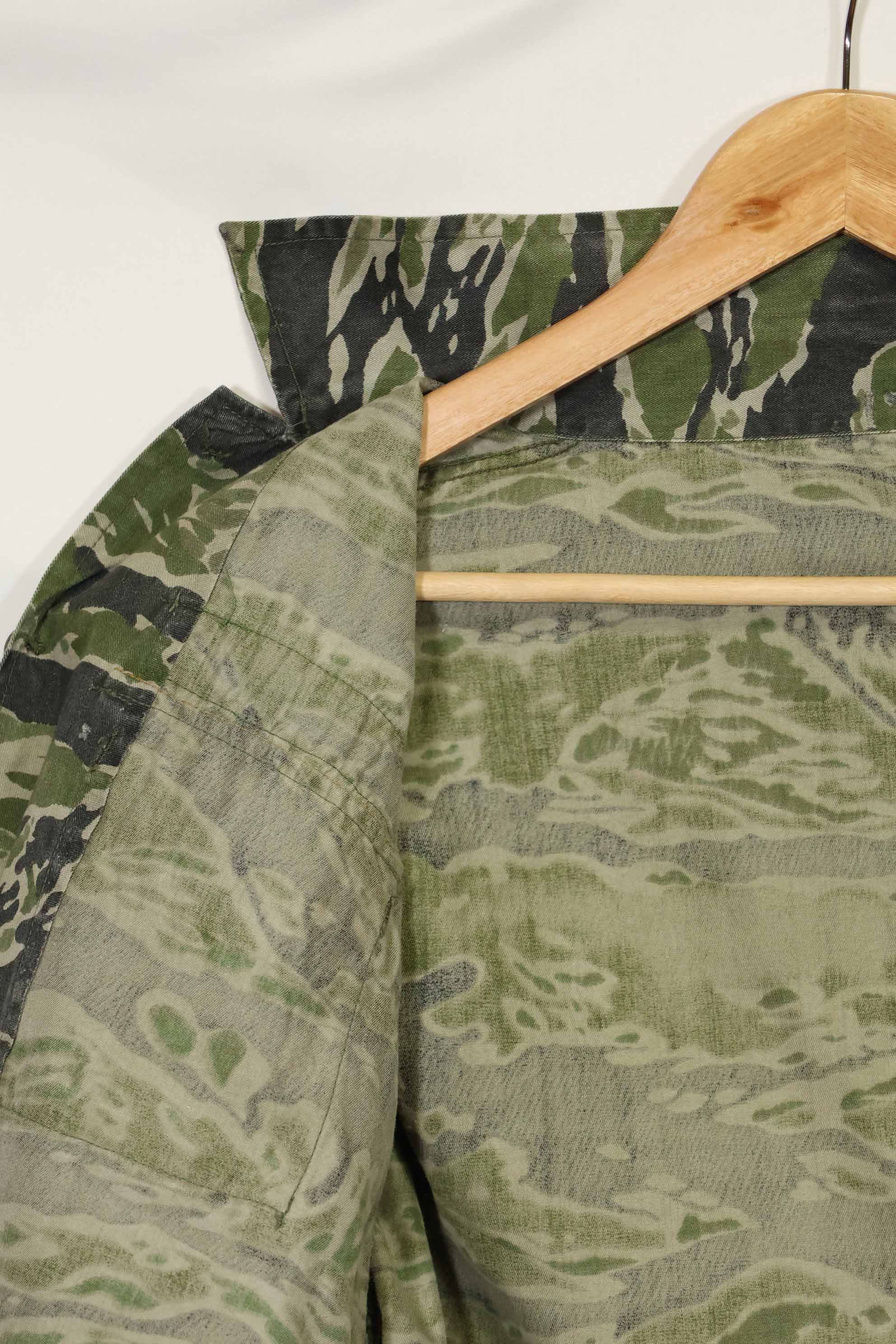 1960s Tiger Stripe Shirt CIDG Pattern Special Forces Patch Used
