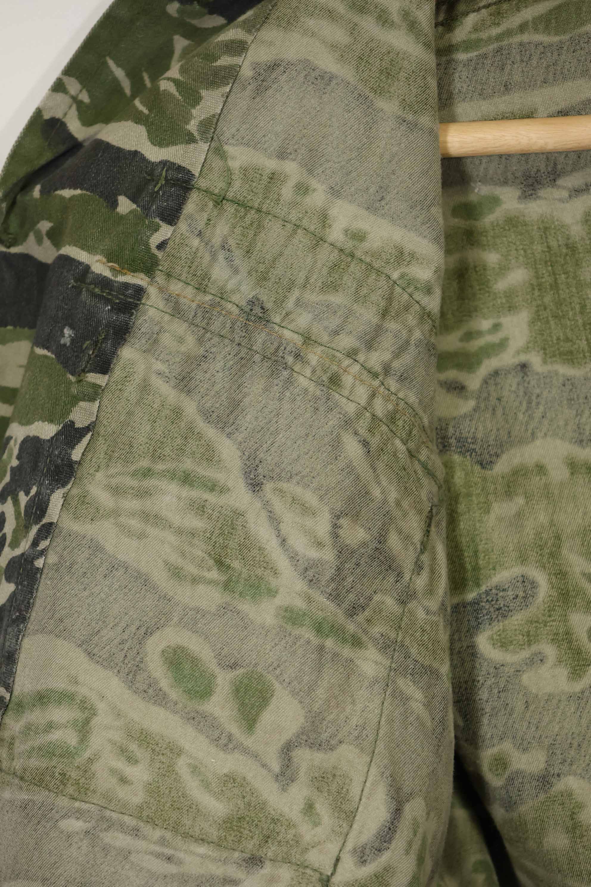 1960s Tiger Stripe Shirt CIDG Pattern Special Forces Patch Used