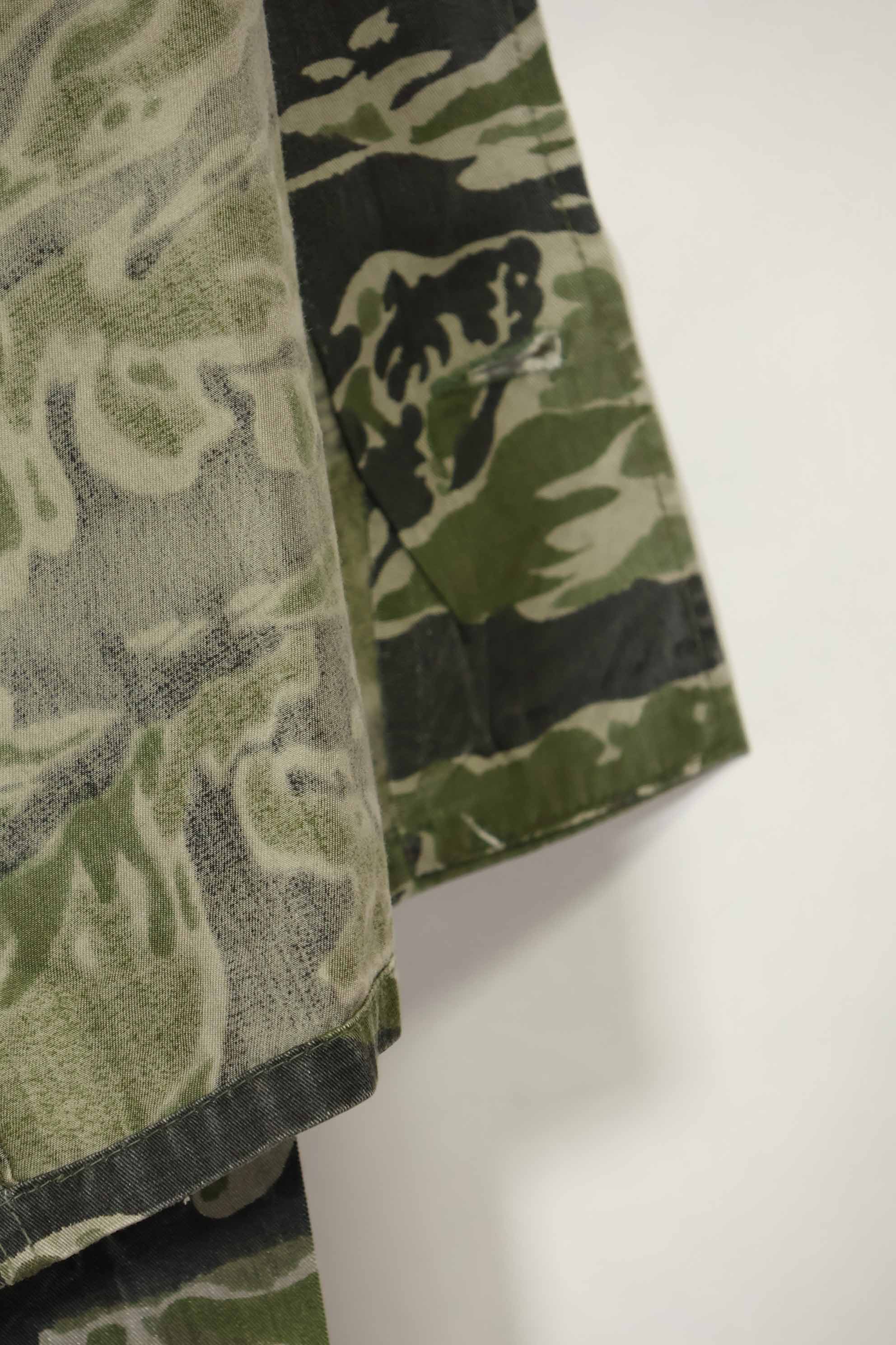1960s Tiger Stripe Shirt CIDG Pattern Special Forces Patch Used