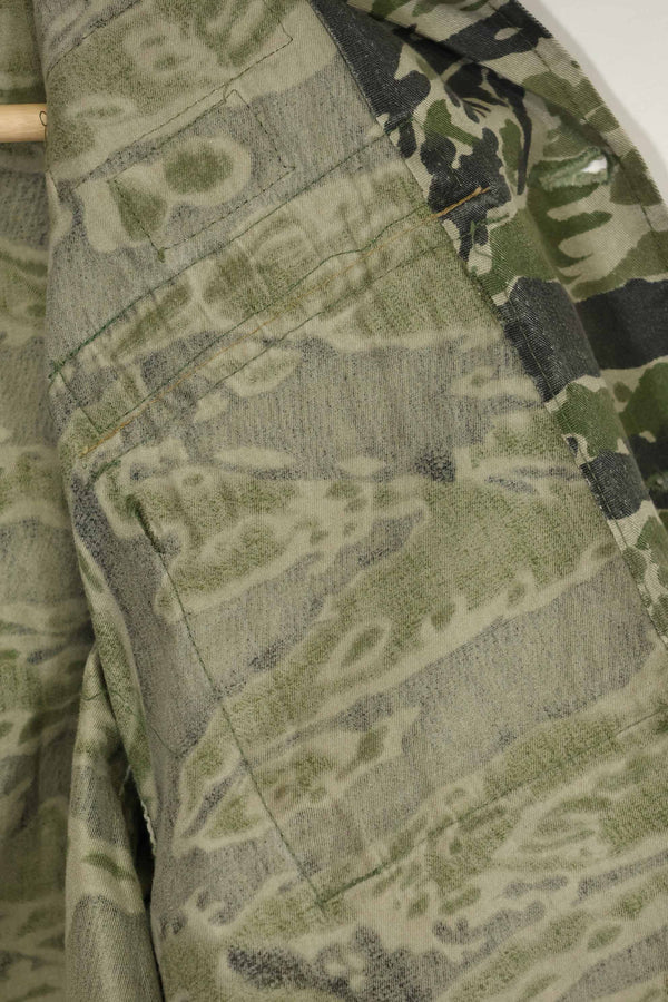 1960s Tiger Stripe Shirt CIDG Pattern Special Forces Patch Used