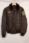 เสื้อแจ็คเก็ต G-1 Ugly Angells Flight Jacket ของนาวิกโยธินสหรัฐฯ มือสอง ขนาด 40 ต้นทศวรรษ 1960