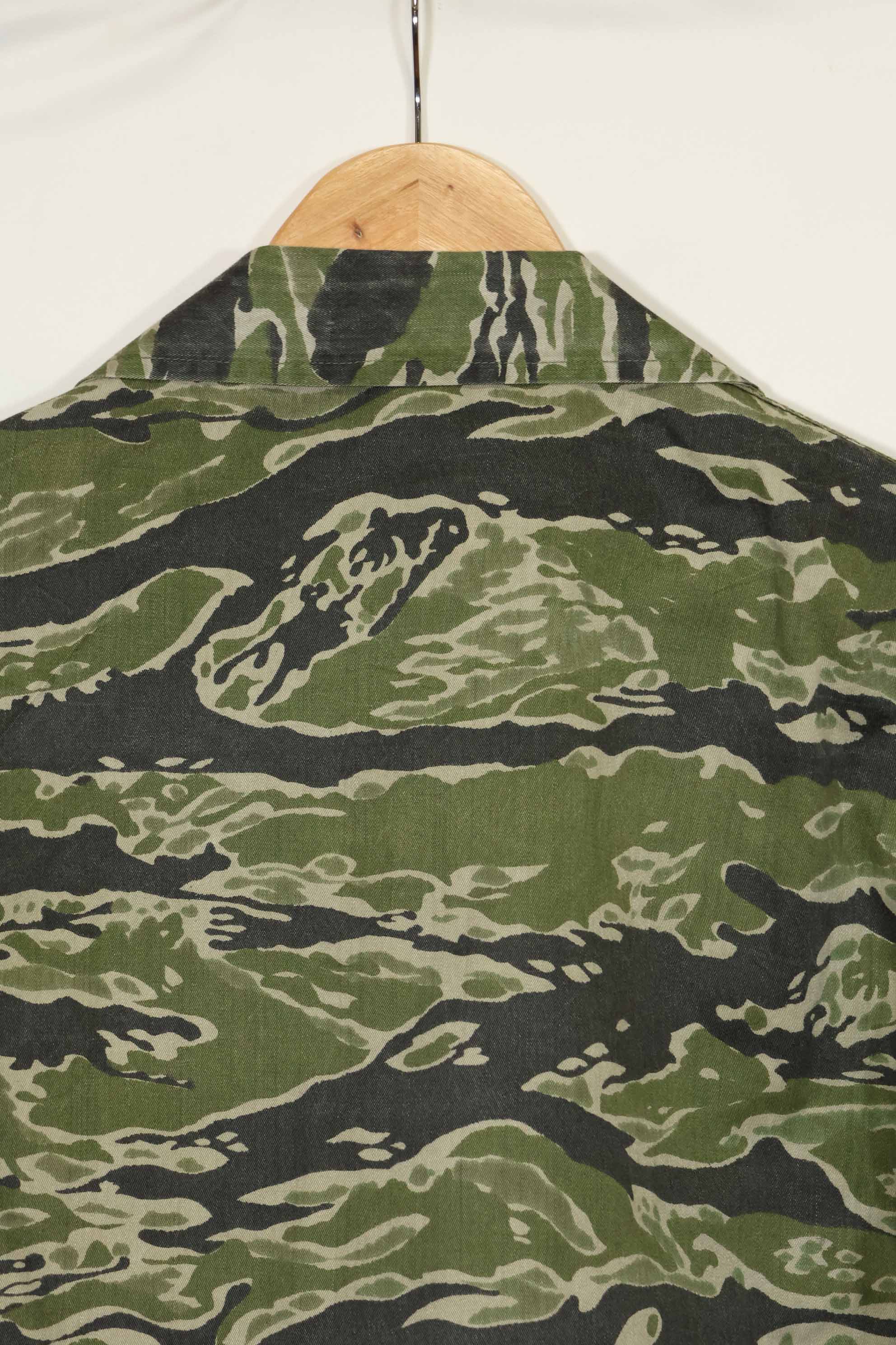 1960s Tiger Stripe Shirt CIDG Pattern Special Forces Patch Used