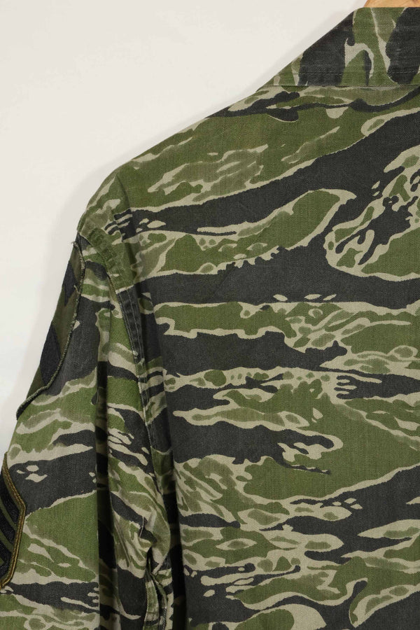 1960s Tiger Stripe Shirt CIDG Pattern Special Forces Patch Used