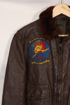 เสื้อแจ็คเก็ต G-1 Ugly Angells Flight Jacket ของนาวิกโยธินสหรัฐฯ มือสอง ขนาด 40 ต้นทศวรรษ 1960