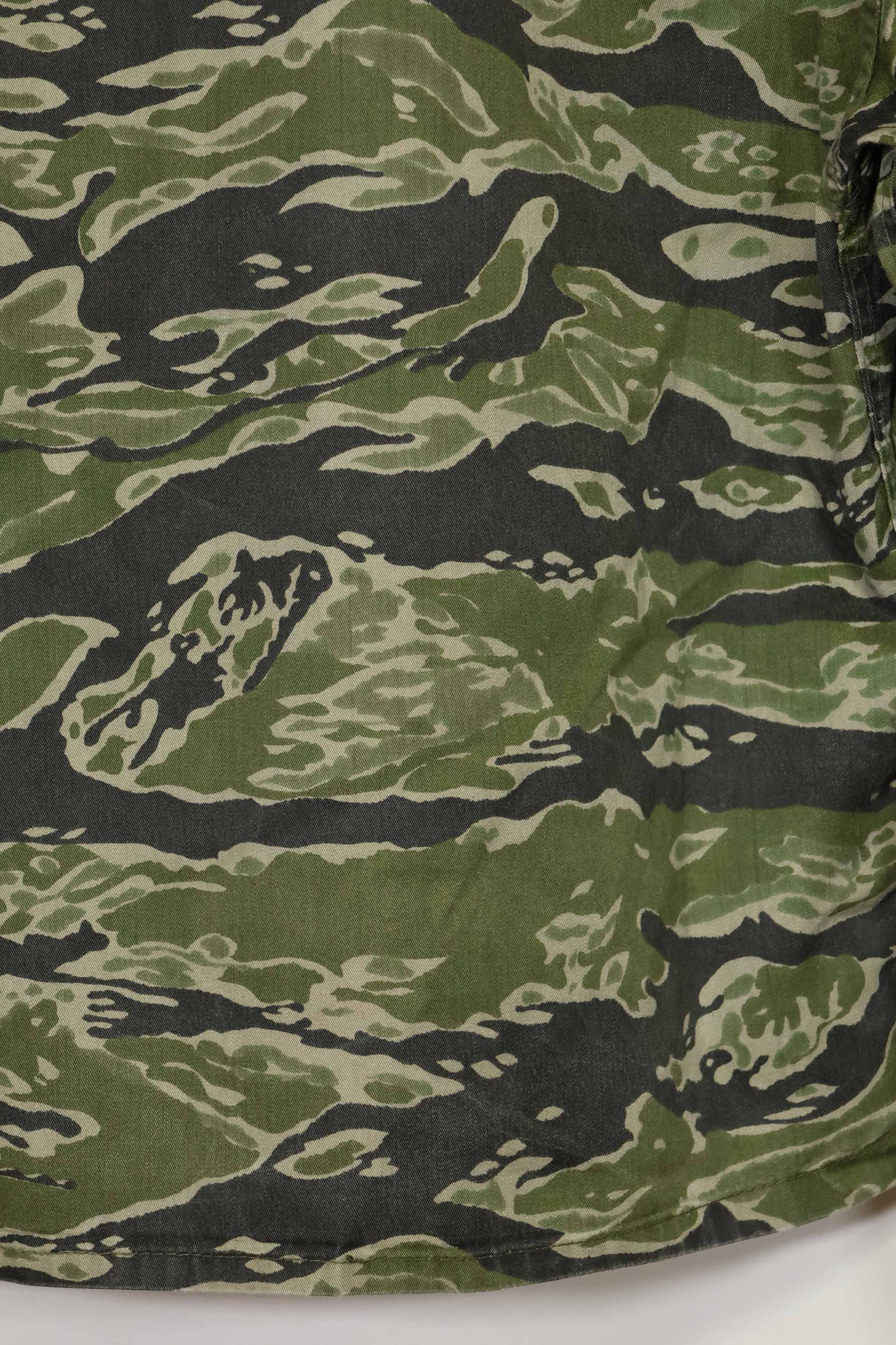 1960s Tiger Stripe Shirt CIDG Pattern Special Forces Patch Used