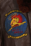 เสื้อแจ็คเก็ต G-1 Ugly Angells Flight Jacket ของนาวิกโยธินสหรัฐฯ มือสอง ขนาด 40 ต้นทศวรรษ 1960