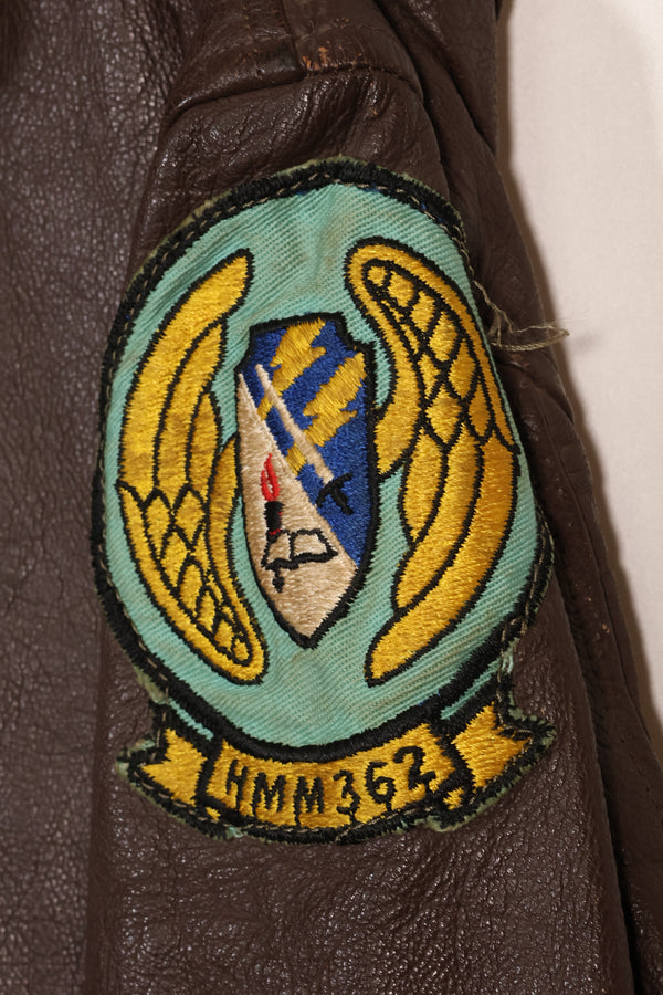 เสื้อแจ็คเก็ต G-1 Ugly Angells Flight Jacket ของนาวิกโยธินสหรัฐฯ มือสอง ขนาด 40 ต้นทศวรรษ 1960