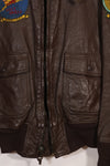 เสื้อแจ็คเก็ต G-1 Ugly Angells Flight Jacket ของนาวิกโยธินสหรัฐฯ มือสอง ขนาด 40 ต้นทศวรรษ 1960