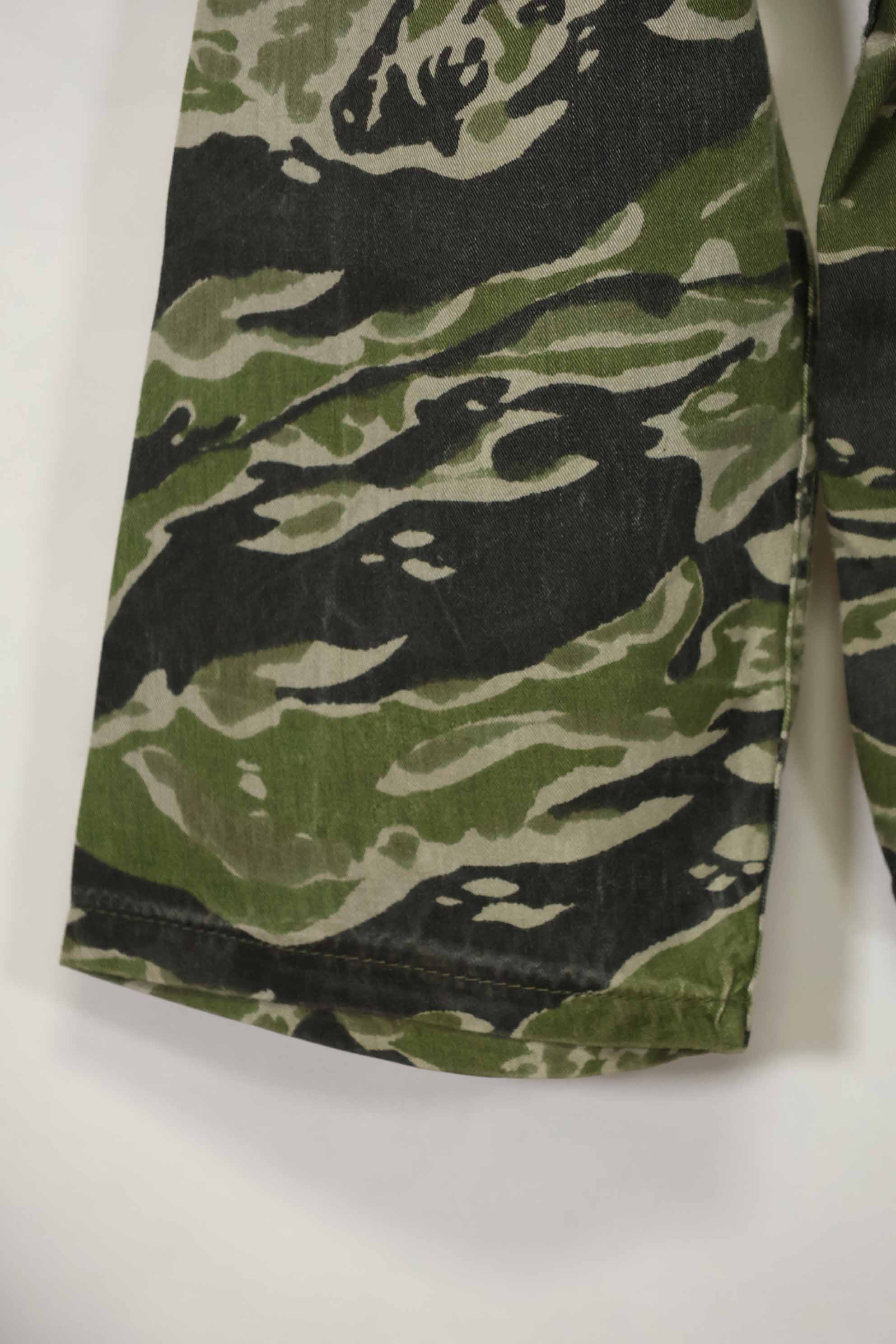 1960s Tiger Stripe Shirt CIDG Pattern Special Forces Patch Used