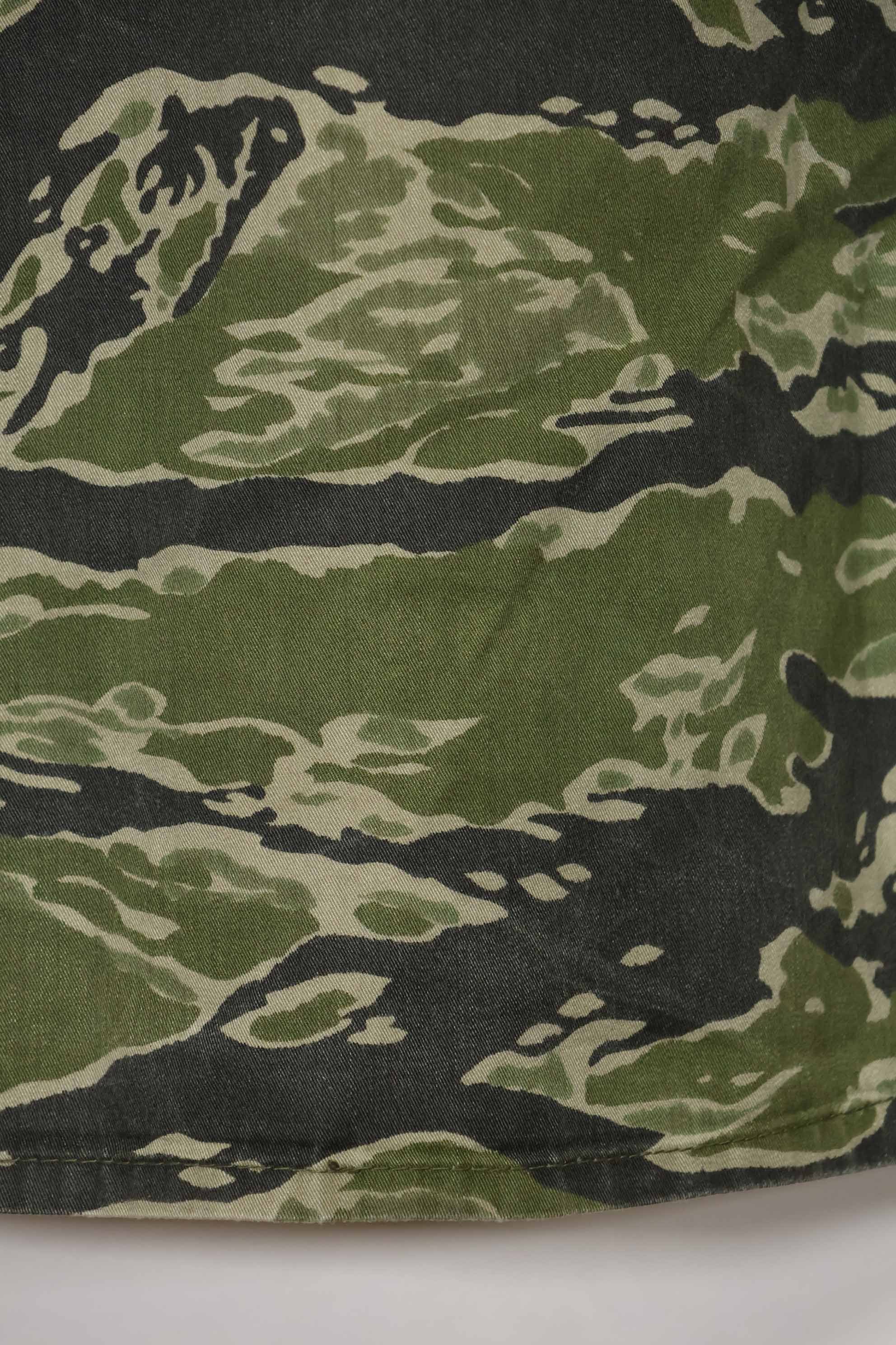 1960s Tiger Stripe Shirt CIDG Pattern Special Forces Patch Used