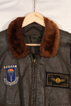 เสื้อแจ็คเก็ตนักบิน G-1 ของกองทัพเรือสหรัฐฯ ขนาดสัญญา 42 ปี 1968 FAIRECONRON ONE มือสอง