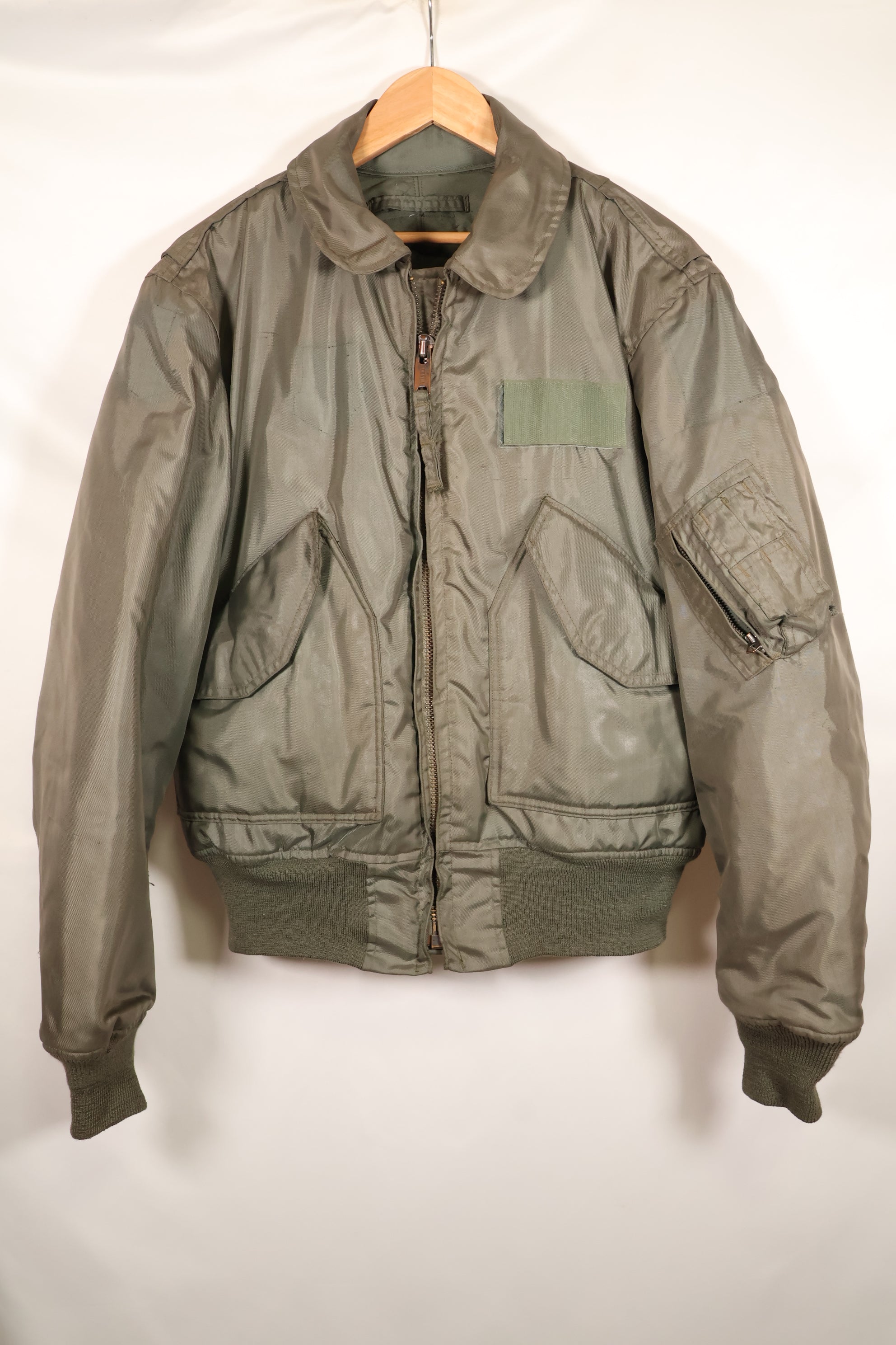 Circa late 1970s Estimated MEDIUM US Navy CWU-45P Flight Jacket Intermediates Used