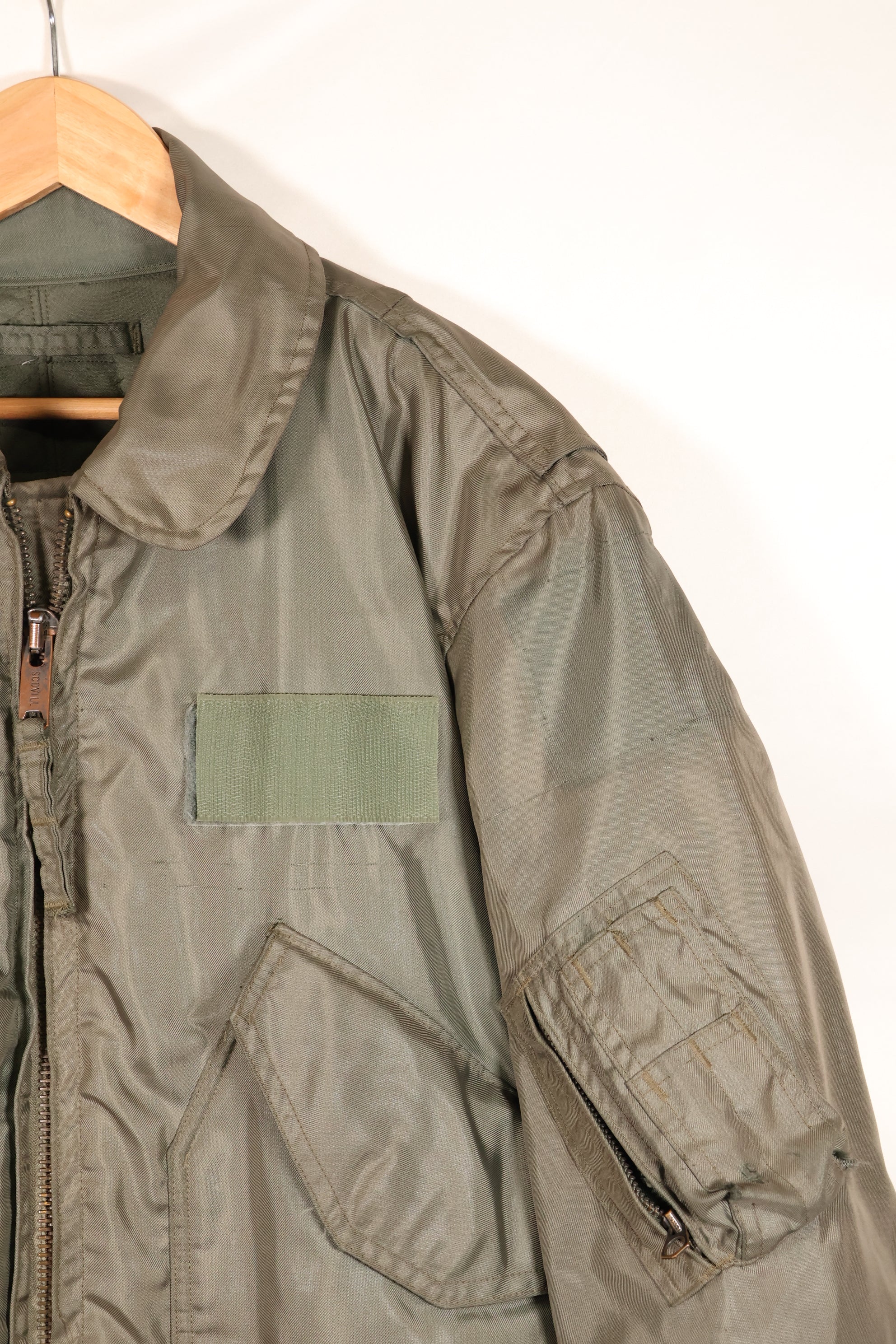 Circa late 1970s Estimated MEDIUM US Navy CWU-45P Flight Jacket Intermediates Used