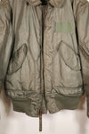 Circa late 1970s Estimated MEDIUM US Navy CWU-45P Flight Jacket Intermediates Used