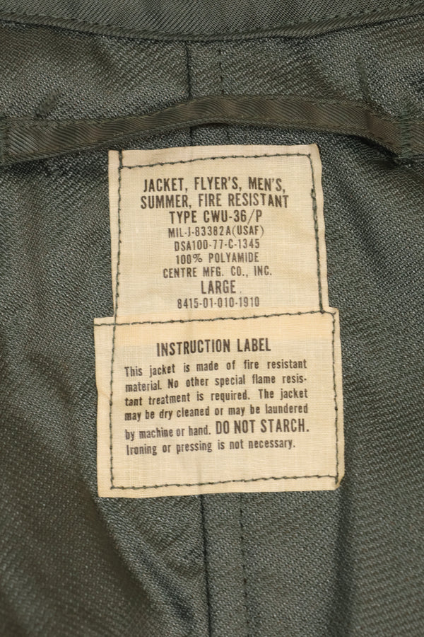 เสื้อแจ็คเก็ตนักบิน CWU-36P ขนาดใหญ่ของกองทัพเรือสหรัฐฯ ปี 1977