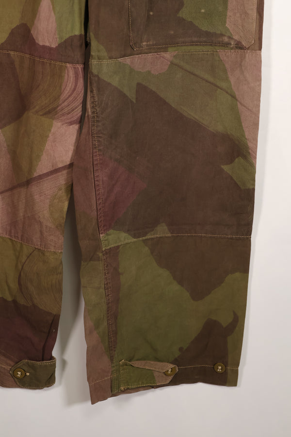 実物　1944年製　イギリス軍　SAS トラウザーズ　WINDPROOF 迷彩パンツ　サイズ No.1　中古品