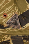 Authentic Fabric: South Vietnamese Marine Corps (VNMC) 3rd Pattern Transition-Period Fabric, Tiger Stripe Boonie Hat Replica