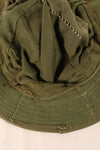 Authentic Fabric: South Vietnamese Marine Corps (VNMC) 3rd Pattern Transition-Period Fabric, Tiger Stripe Boonie Hat Replica