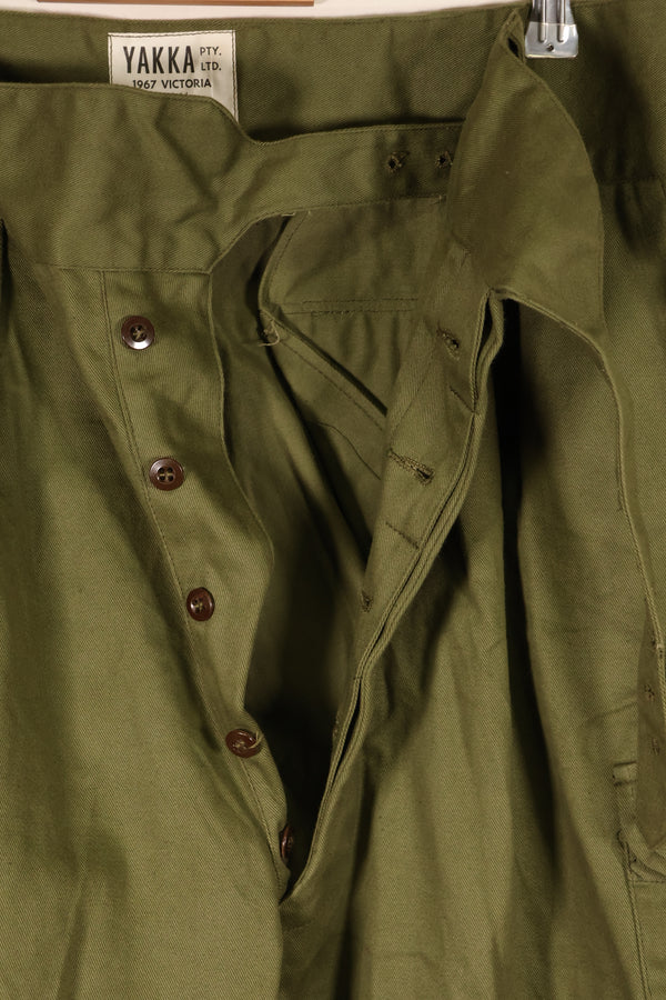 1967 Contract, Size 14, Australian Army, OD Utility Pants, Virtually Unused　