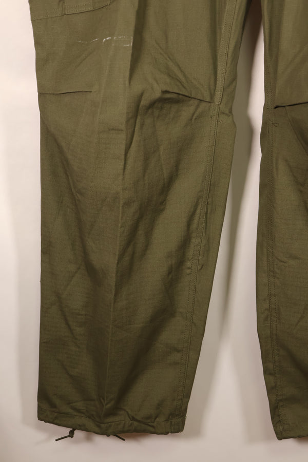 1969 Contract X-L-R 4th Model Ripstop Fabric Jungle Fatigue Pants—Virtually Unused