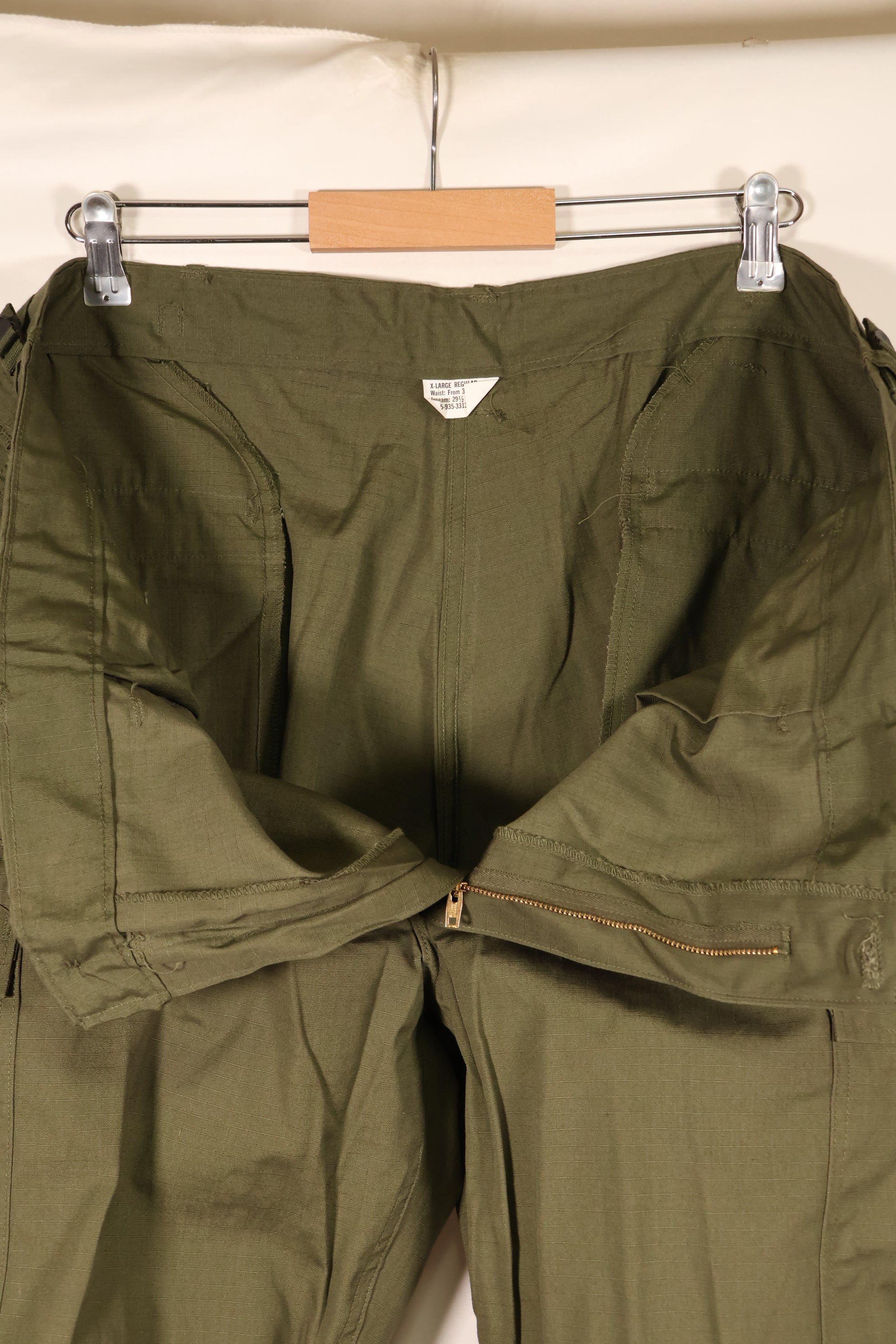 1969 Contract X-L-R 4th Model Ripstop Fabric Jungle Fatigue Pants—Virtually Unused