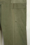 1940's U.S. Army HBT Utility Pants, large size, scratched, used.