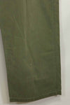 1940's U.S. Army HBT Utility Pants, large size, scratched, used.