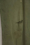 1940's U.S. Army HBT Utility Pants, large size, scratched, used.