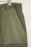 1940's U.S. Army HBT Utility Pants, large size, scratched, used.
