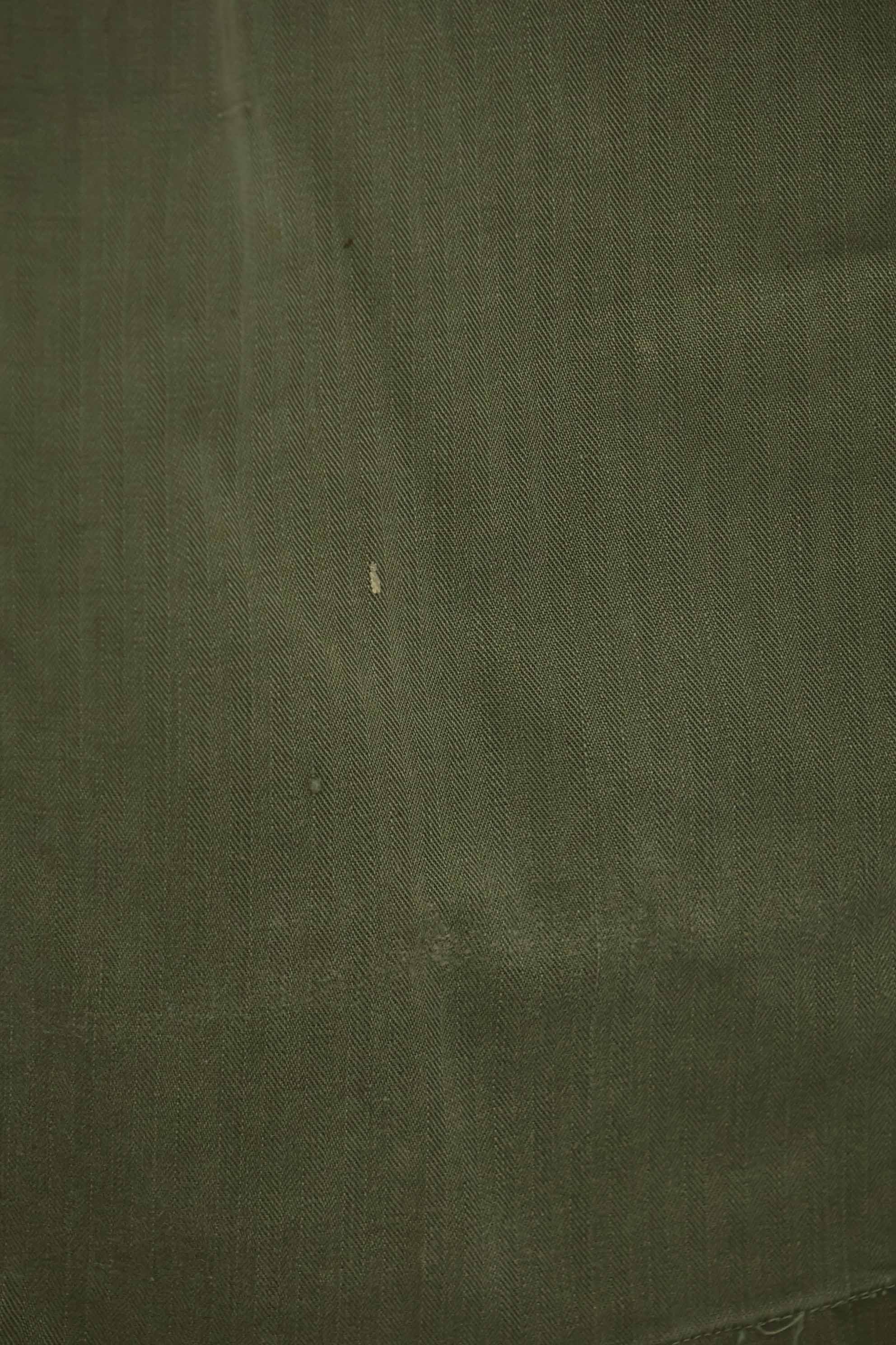 1940's U.S. Army HBT Utility Pants, large size, scratched, used.