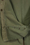 1940's U.S. Army HBT Utility Pants, large size, scratched, used.