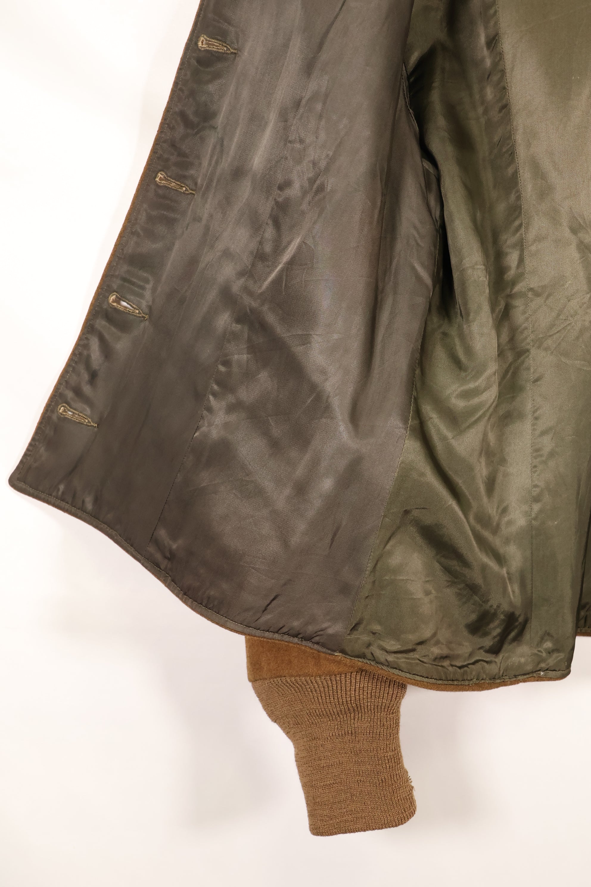 1940s สงครามโลกครั้งที่ 2 WAC กองทัพบกสหรัฐฯ เสื้อแจ็คเก็ตสนามสำหรับทหารหญิง สินค้ามือสอง