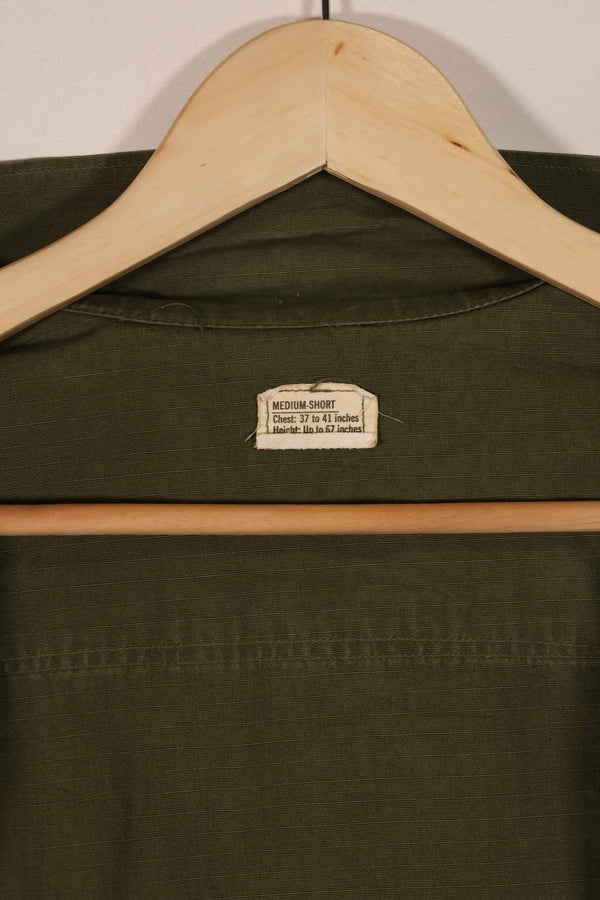 実物　1970年製　4th Model ジャングルファティーグ　ジャケット　M-S　パッチ跡有　中古品