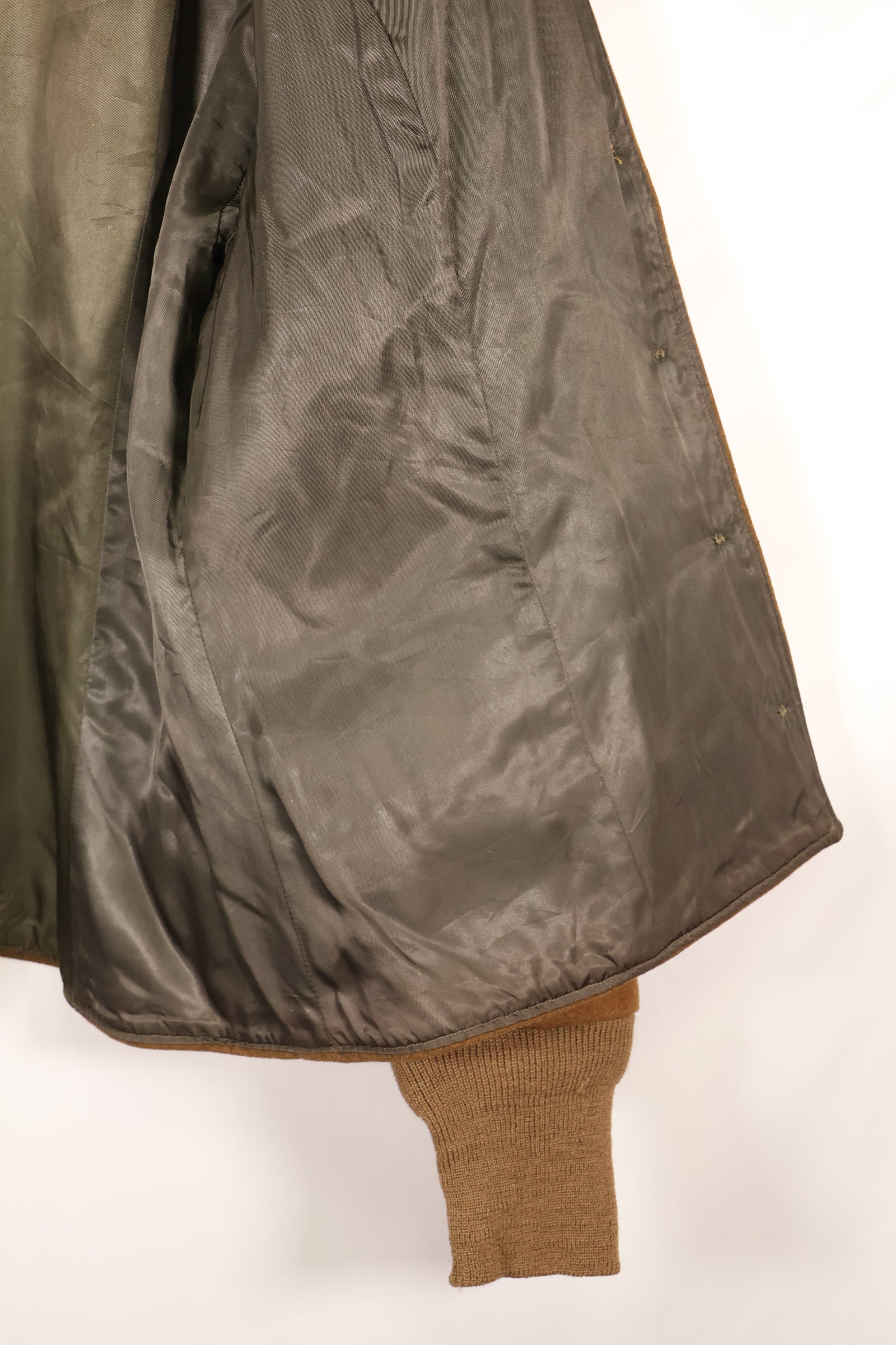 1940s สงครามโลกครั้งที่ 2 WAC กองทัพบกสหรัฐฯ เสื้อแจ็คเก็ตสนามสำหรับทหารหญิง สินค้ามือสอง