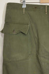 1940's U.S. Army HBT Utility Pants, large size, scratched, used.
