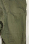 1940's U.S. Army HBT Utility Pants, large size, scratched, used.