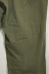 1940's U.S. Army HBT Utility Pants, large size, scratched, used.