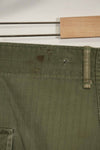 1940's U.S. Army HBT Utility Pants, large size, scratched, used.