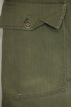 1940's U.S. Army HBT Utility Pants, large size, scratched, used.