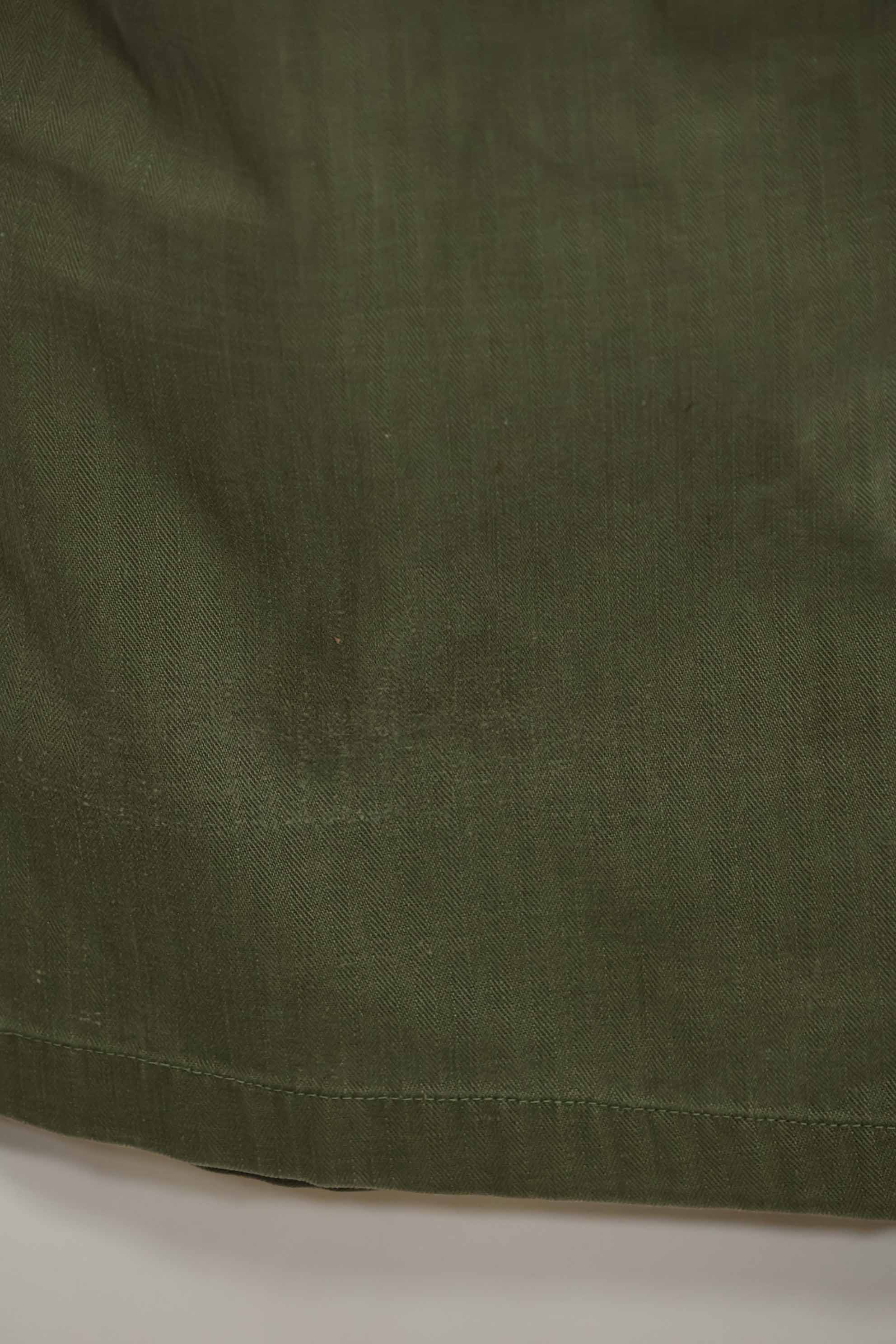 1940's U.S. Army HBT Utility Pants, large size, scratched, used.