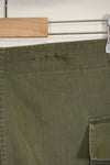 1940's U.S. Army HBT Utility Pants, large size, scratched, used.