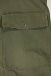 1940's U.S. Army HBT Utility Pants, large size, scratched, used.