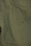 1940's U.S. Army HBT Utility Pants, large size, scratched, used.