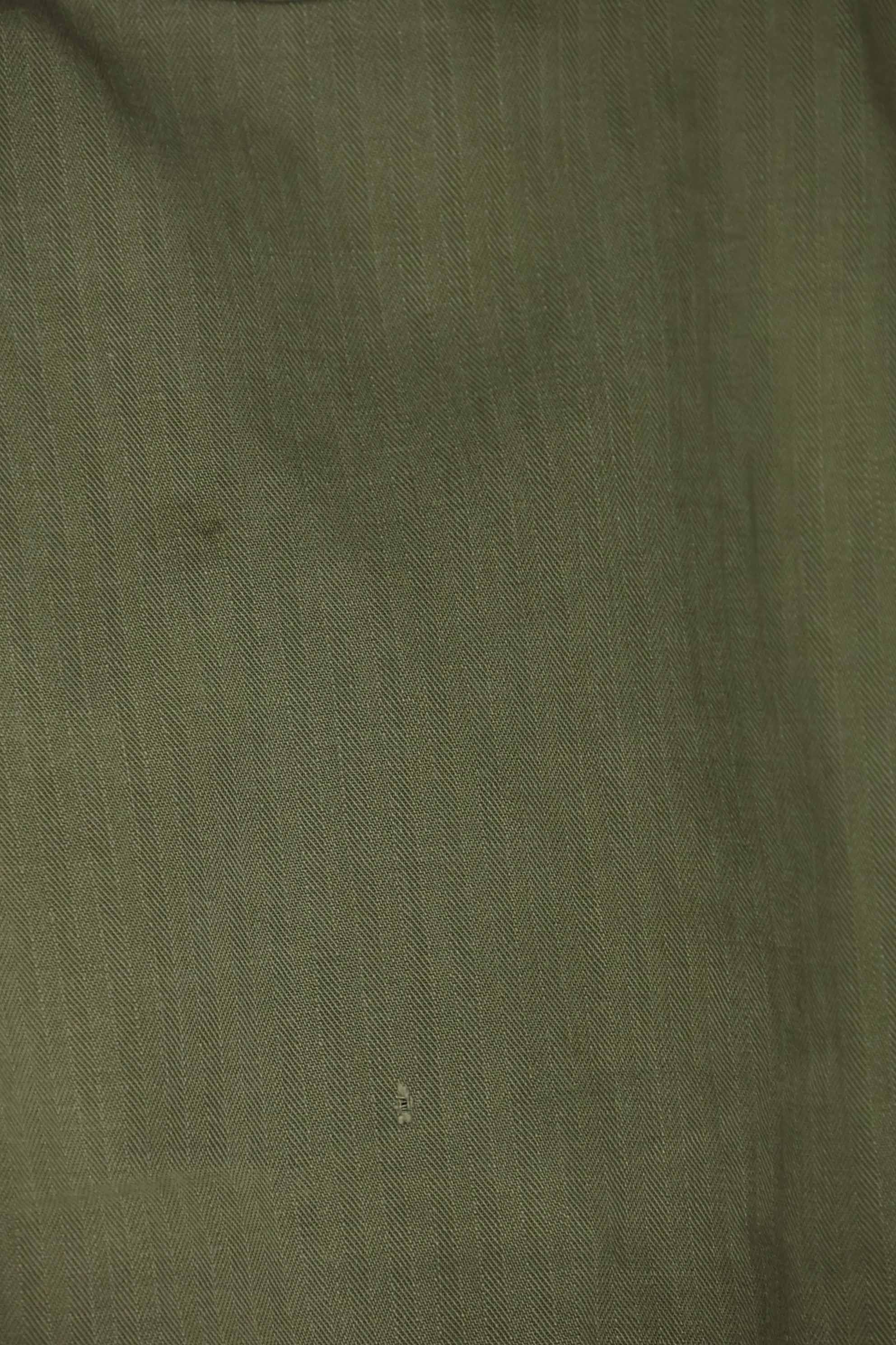 1940's U.S. Army HBT Utility Pants, large size, scratched, used.