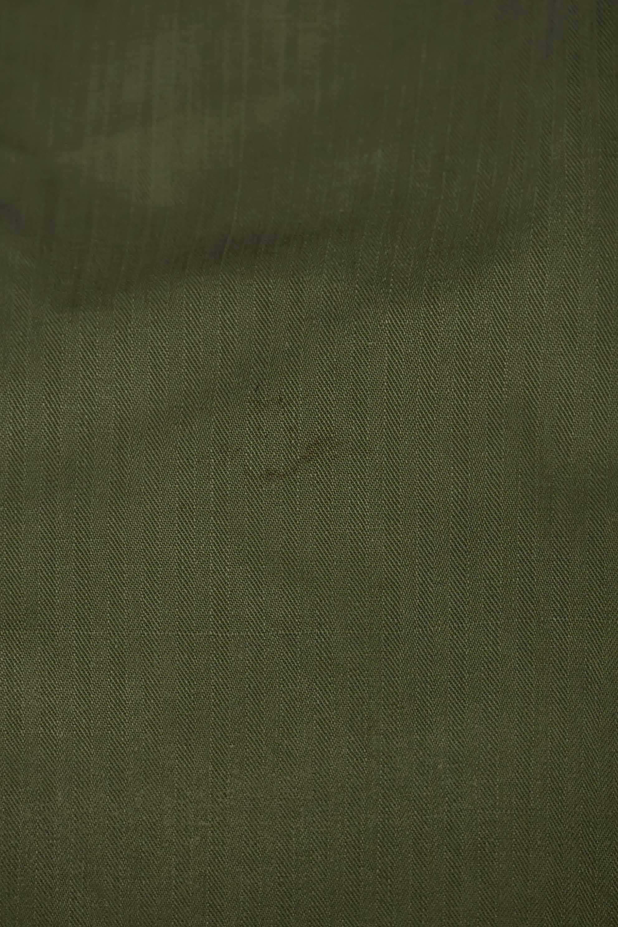 1940's U.S. Army HBT Utility Pants, large size, scratched, used.
