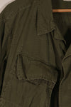 Real 1969 4th Model Jungle Fatigue Jacket, M-R, stained, used.