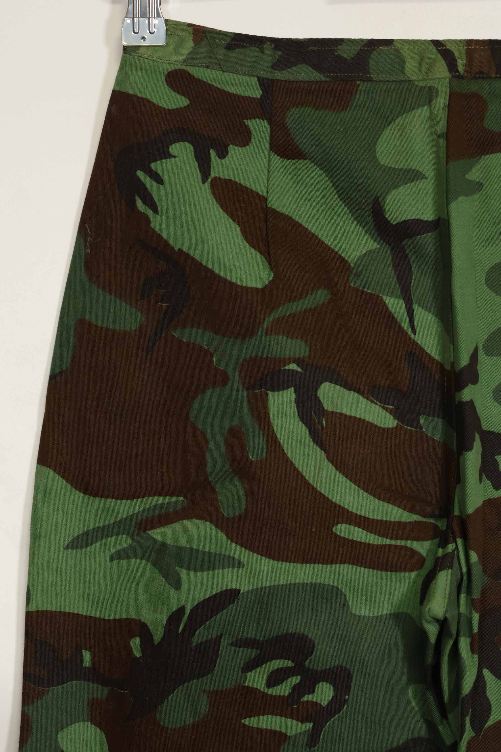 1960s U.S. Army Advisor ARVN BDQ Ranger Women's Leaf Camouflage Pants, never used.