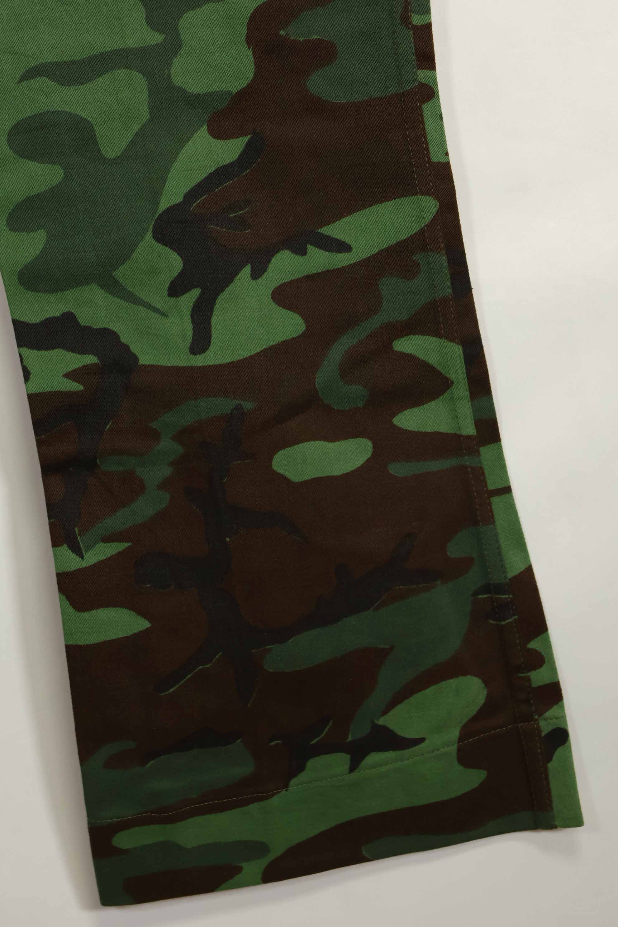 1960s U.S. Army Advisor ARVN BDQ Ranger Women's Leaf Camouflage Pants, never used.