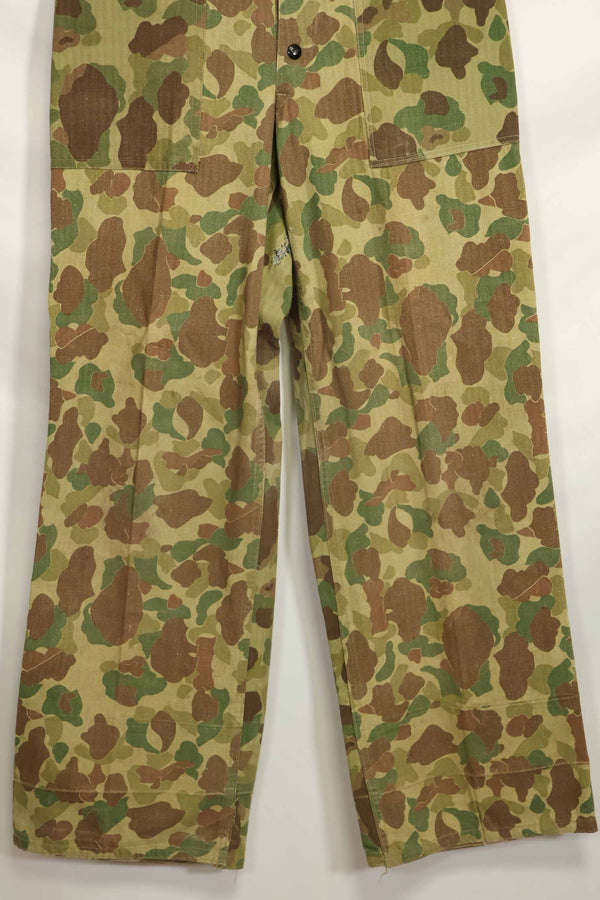 1940年代　アメリカ海兵隊　P-42　フロッグスキン迷彩パンツ ローカル改造あり　状態良い　中古品